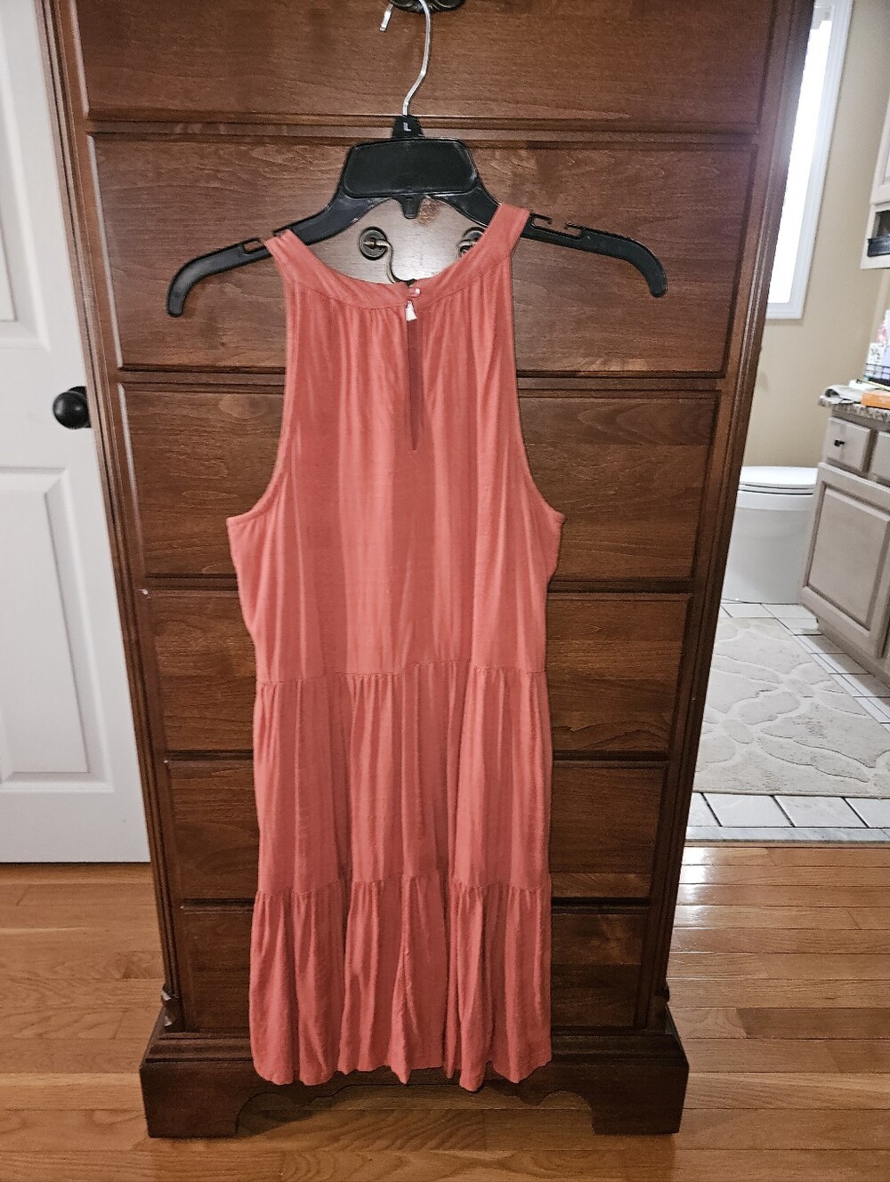 Old Navy Coral Tiered Dress